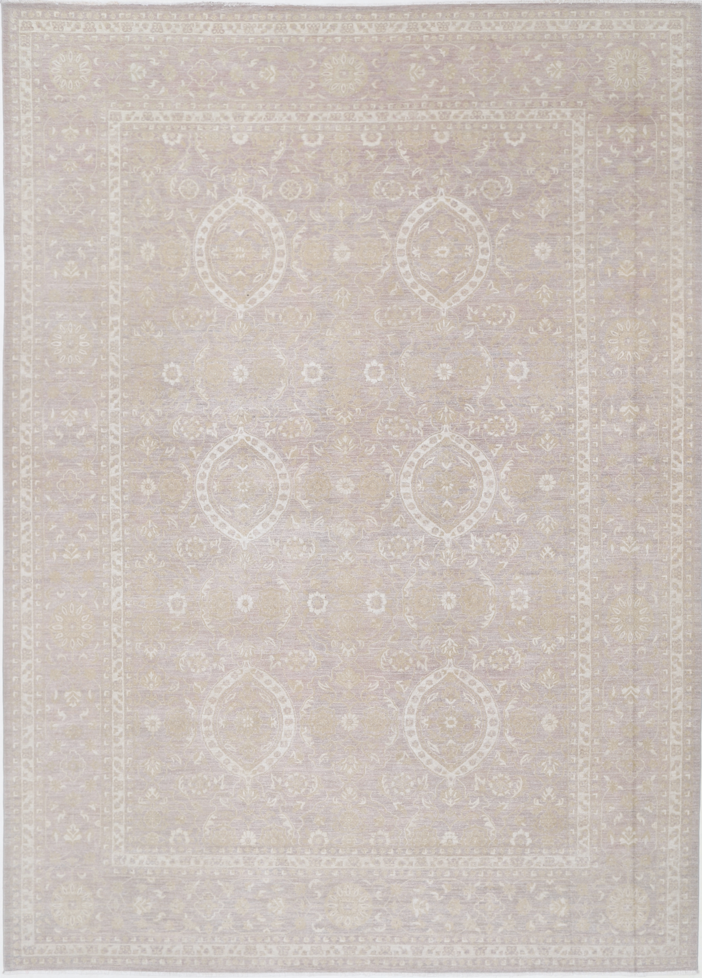 Serenity Hand Knotted Wool Rug 9' 11" X 13' 10" 9' 11" X 13' 10" (302 X 422) / Brown / Wool