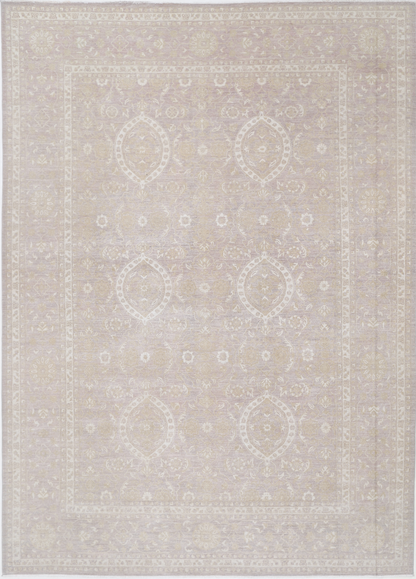 Serenity Hand Knotted Wool Rug 9' 11" X 13' 10" 9' 11" X 13' 10" (302 X 422) / Brown / Wool