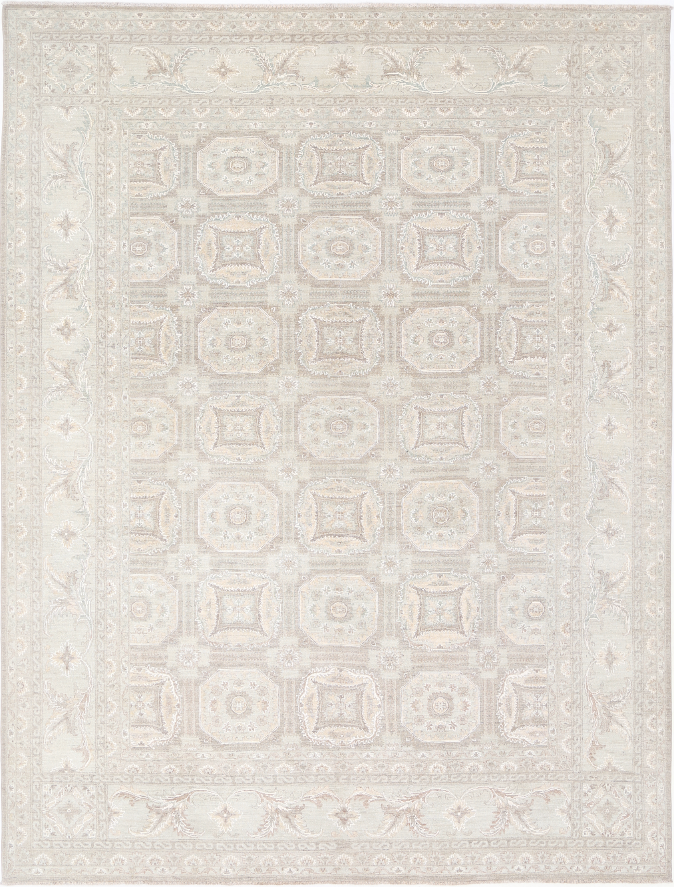 Serenity Hand Knotted Wool Rug 9' 8" X 13' 0" 9' 8" X 13' 0" (295 X 396) / Brown / Wool