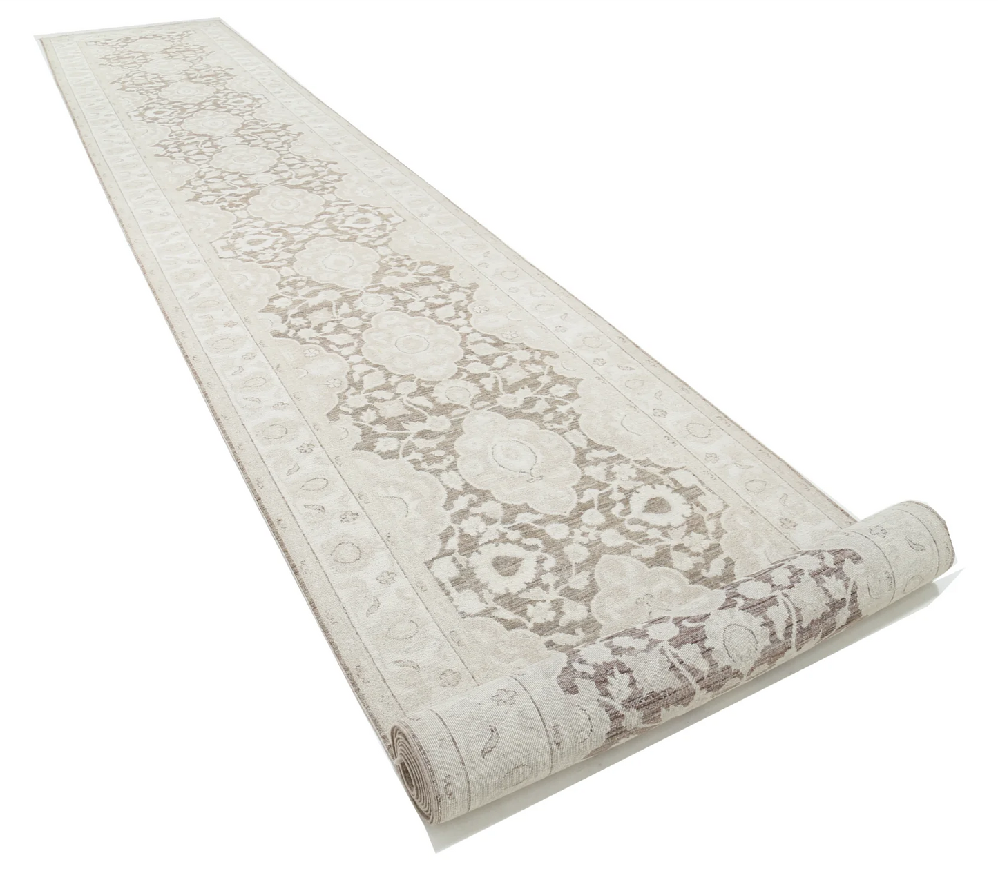 Serenity Hand Knotted Wool Rug 4' 0" X 29' 9"