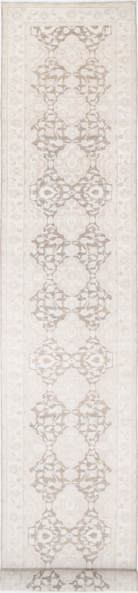 Serenity Hand Knotted Wool Rug 4' 0" X 29' 9" 4' 0" X 29' 9" (122 X 907) / Brown / Wool