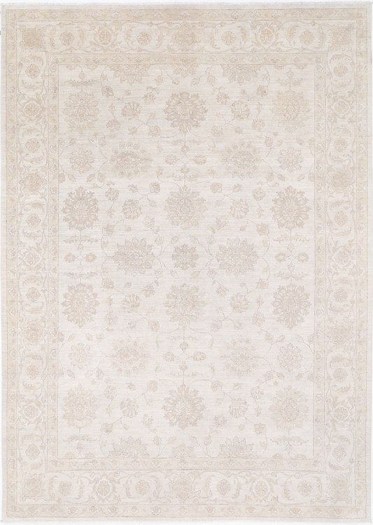 Serenity Hand Knotted Wool Rug 8' 9" X 12' 4" 8' 9" X 12' 4" (267 X 376) / Ivory / Wool