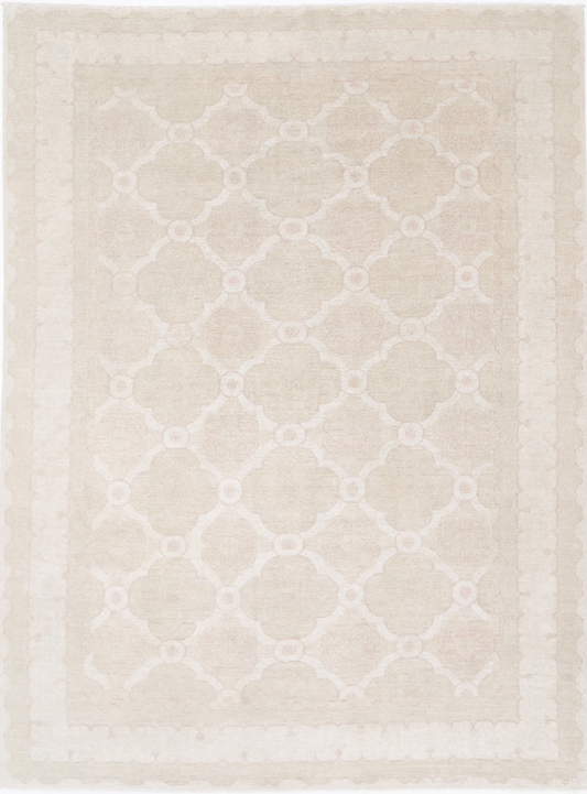 Serenity Hand Knotted Wool Rug 8' 10" X 11' 9" 8' 10" X 11' 9" (269 X 358) / Brown / Wool