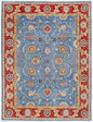 Ziegler Hand Knotted Wool Rug 9' 0" x 11' 10" 9' 0" X 11' 10" (274 X 361) / Blue / Wool