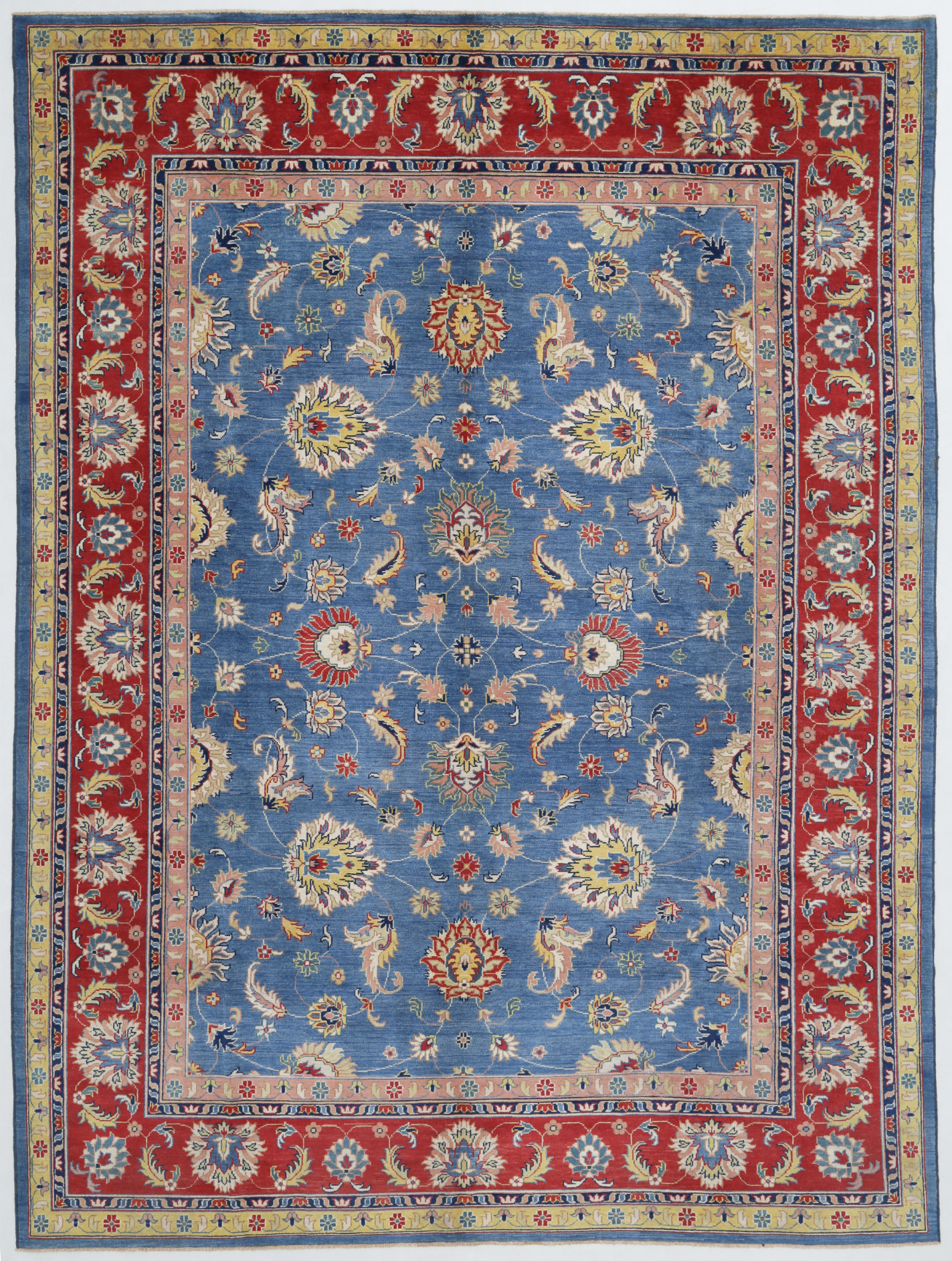 Ziegler Hand Knotted Wool Rug 10' 1" x 13' 10" 10' 1" X 13' 10" (307 X 422) / Blue / Wool