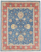 Ziegler Hand Knotted Wool Rug 7' 10" x 9' 9" 7' 10" X 9' 9" (239 X 297) / Blue / Wool