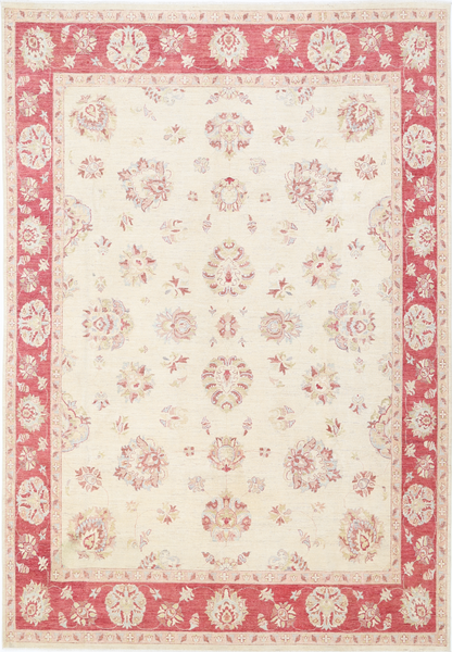 Ziegler Hand Knotted Wool Rug 9' 10" X 14' 0" 9' 10" X 14' 0" (300 X 427) / Ivory / Wool