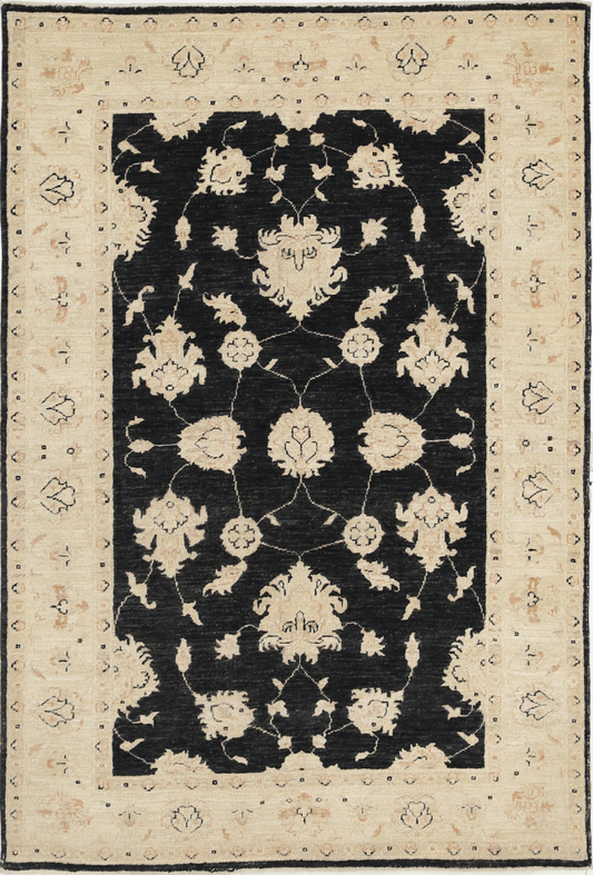 Ziegler Hand Knotted Wool Rug 3' 11" X 6' 0"