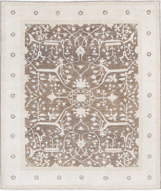 Ziegler Hand Knotted Wool Rug 8' 0" X 9' 10"