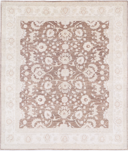 Ziegler Hand Knotted Wool Rug 7' 11" X 9' 6"