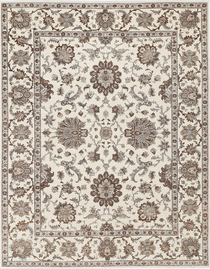 Ziegler Hand Knotted Wool Rug 9' 0" X 11' 1" 9' 0" X 11' 1" (274 X 338) / Ivory / Wool