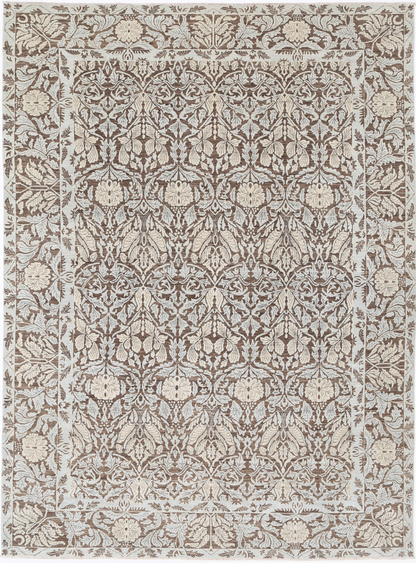 Ziegler Hand Knotted Wool Rug 8' 11" X 12' 3" 8' 11" X 12' 3" (272 X 373) / Brown / Wool