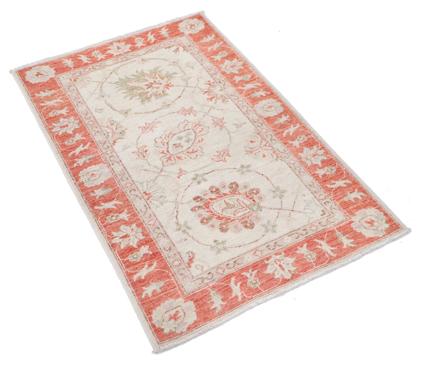 Ziegler Hand Knotted Wool Rug 2' 7" X 3' 11"