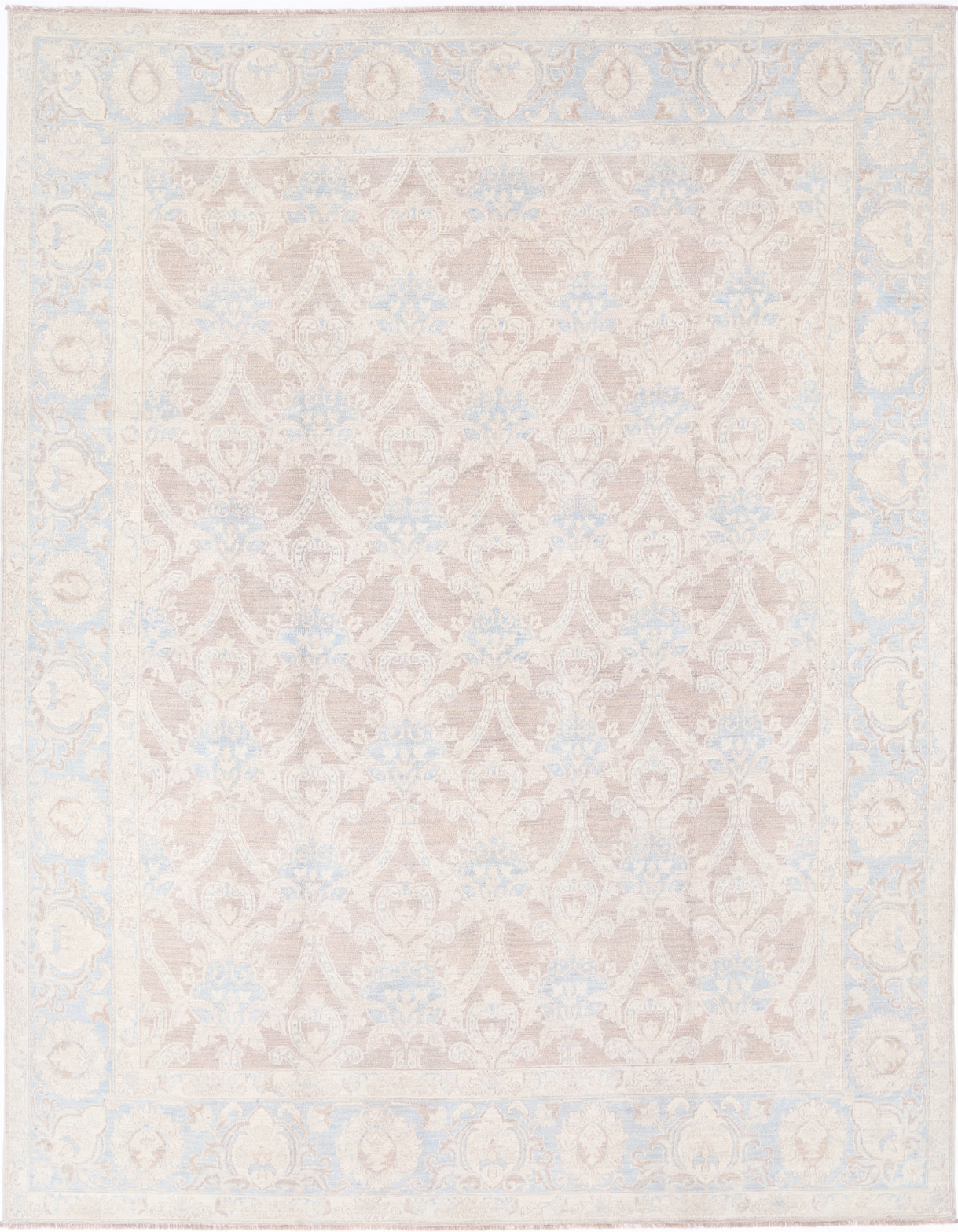 Ziegler Hand Knotted Wool Rug 7' 8" X 10' 2" 7' 8" X 10' 2" (234 X 310) / Brown / Wool