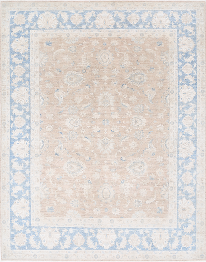 Ziegler Hand Knotted Wool Rug 8' 0" X 10' 4" 8' 0" X 10' 4" (244 X 315) / Brown / Wool