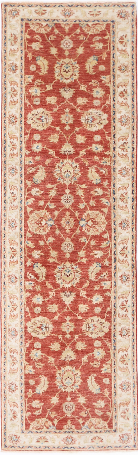 Ziegler Hand Knotted Wool Rug 2' 8" X 9' 7" 2' 8" X 9' 7" (81 X 292) / Red / Wool